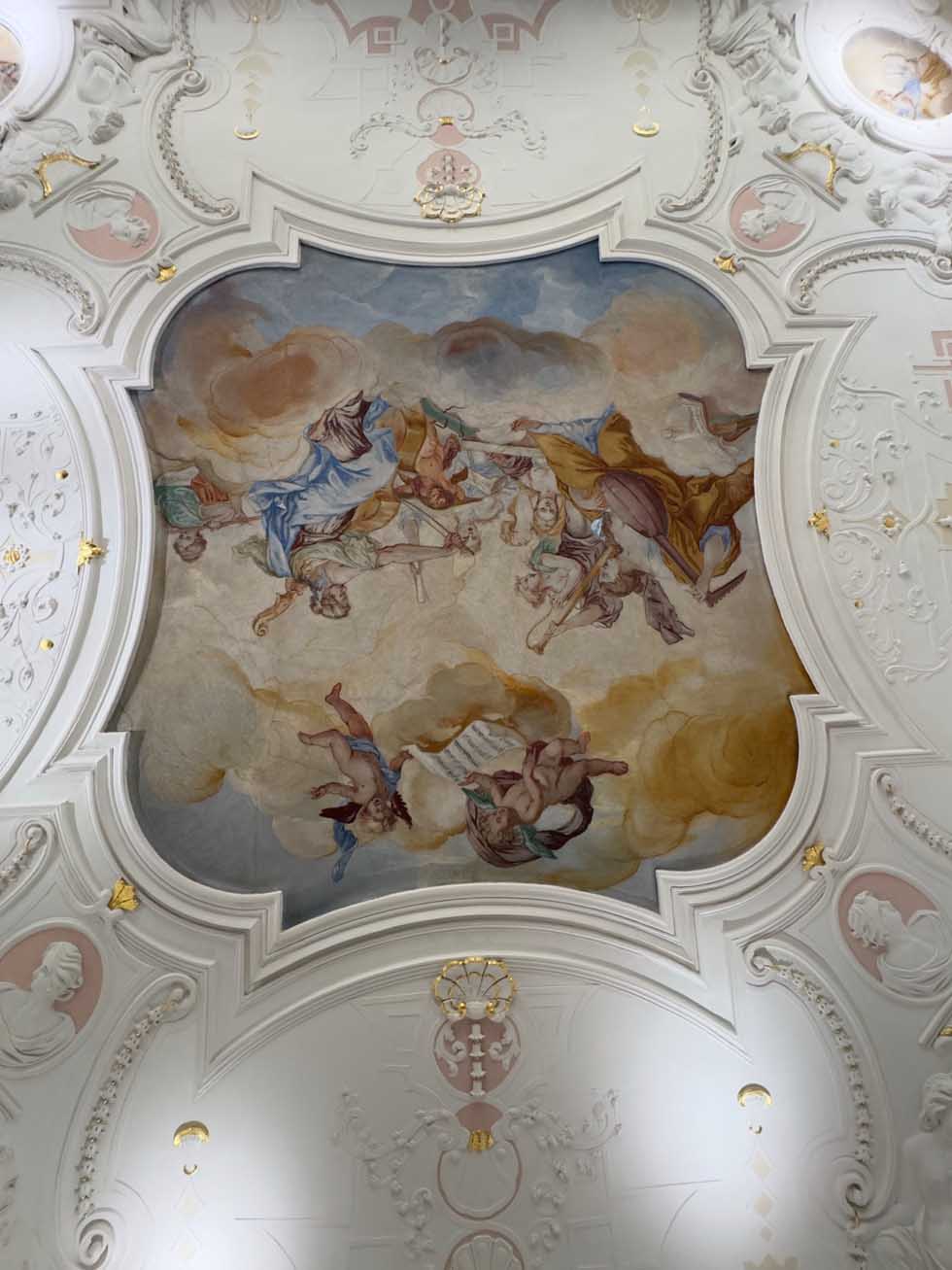Historische Deckenmalerei in Schwäbisch Hall
